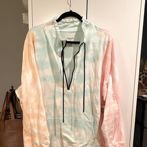 NWT Torrid Active Half Zip Multicolor Tie Dye Sweatshirt, Size 4